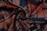 Silky Chiffon Geometrical Print Fabric - S1036 - G.k Fashion Fabrics chiffon