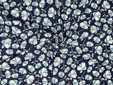 Snowdrops floral - Washed 100% Cotton Poplin Reactive Print -8065 - G.k Fashion Fabrics cotton poplin