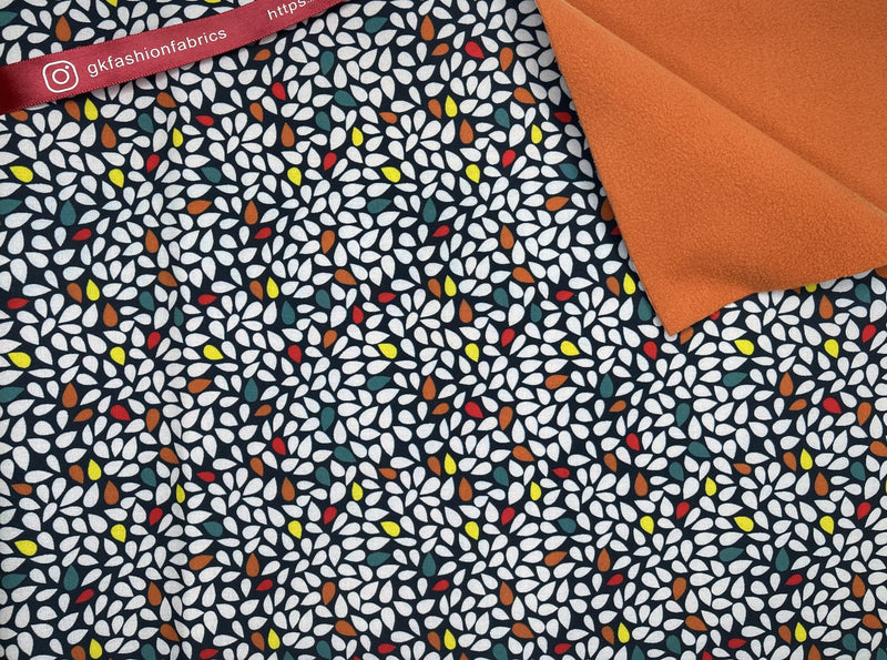 Soft shell / Softshell Tear Drops Print Fabric - G.k Fashion Fabrics softshell
