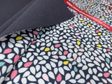 Soft shell / Softshell Tear Drops Print Fabric - G.k Fashion Fabrics Navy / Price per Half Yard softshell