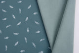 Softshell fabric Feather Print Waterproof Water Repellent Resistant - G.k Fashion Fabrics softshell
