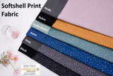 Softshell fabric Polka Dots Print Waterproof Water Repellent Resistant - G.k Fashion Fabrics softshell