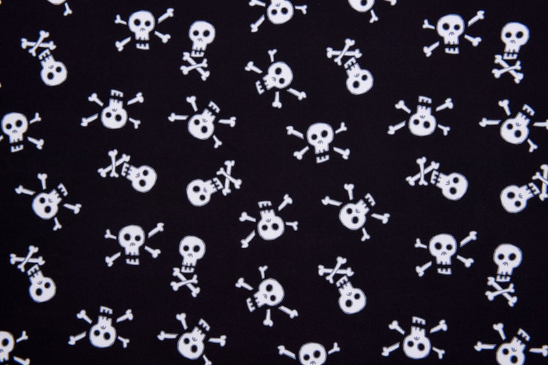 Softshell fabric Skeleton Print Waterproof Water Repellent Resistant - G.k Fashion Fabrics softshell