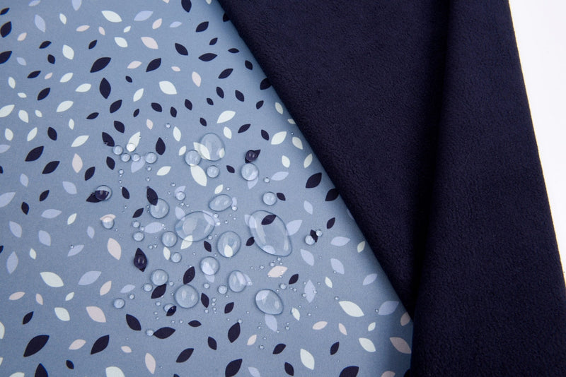 Softshell Fabric Small Leaves Waterproof Water Repellent Resistant - G.k Fashion Fabrics softshell