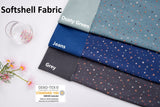 Softshell with Colorful Polka Dots waterproof water repellent resistant - G.k Fashion Fabrics softshell