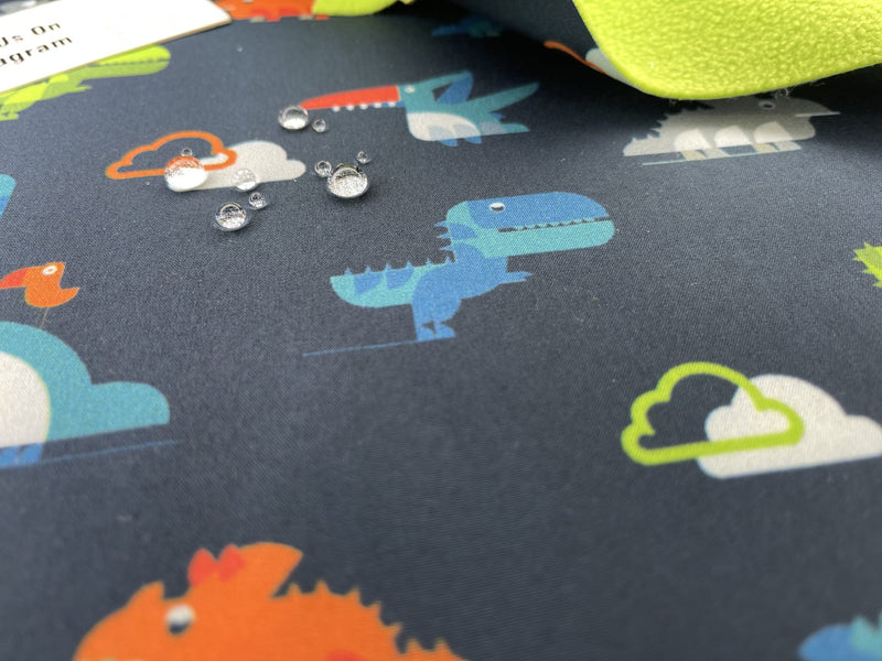 Softshell with Dinosaurs Print Fabric - G.k Fashion Fabrics softshell