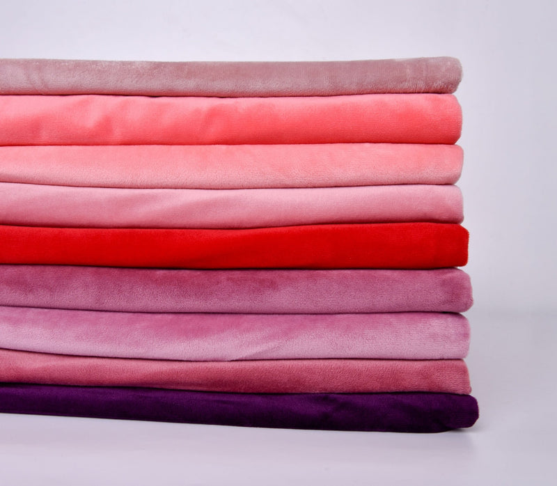Cuddle Fleece - Soft Shiny Polyester Fabric - Coral Pink