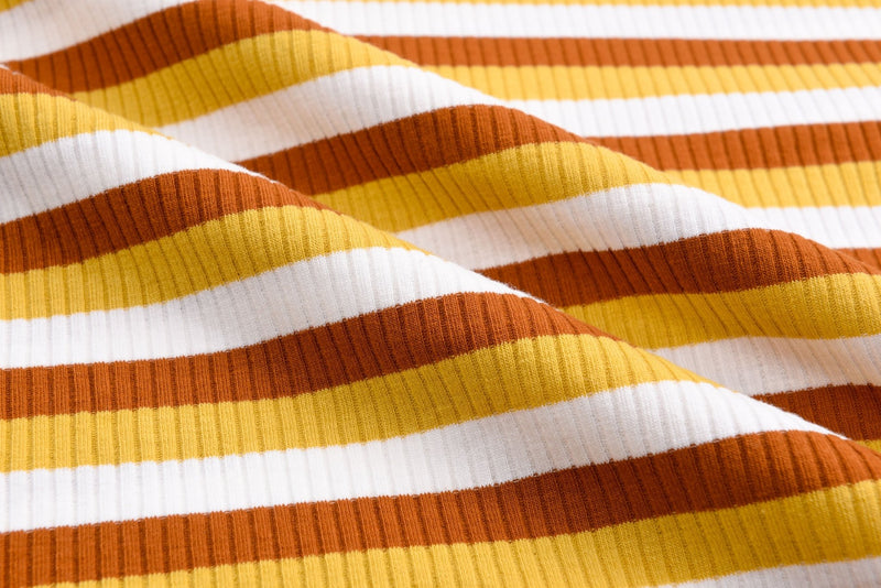 Wool Striped Knit Fabric By The Yard Striped Rib Knit Cotton