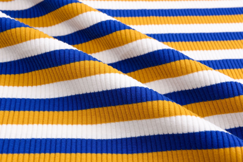 Stripes Knitting Cotton Fabric, Soft Cotton Knit Stretch Fabric Stripes  Jersey Fabric 1/2 Yard -  Canada