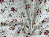 Summer Floral - Washed 100% Cotton Poplin Reactive Print - 9127 - G.k Fashion Fabrics cotton poplin