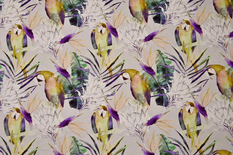 Tropical Parrot- Viscose Spandex Jersey Fabric - 5093 - G.k Fashion Fabrics