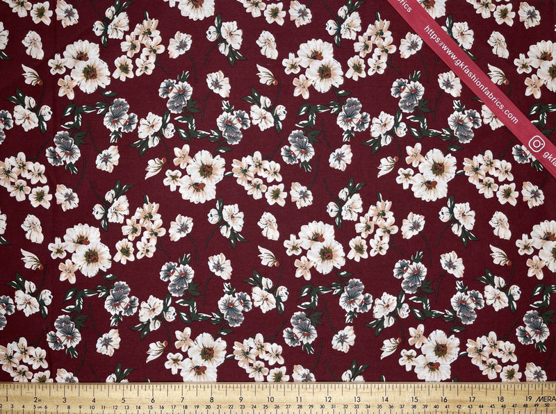 Vintage floral bouquet - Washed Cotton Reactive Print -8002 – G.k Fashion  Fabrics