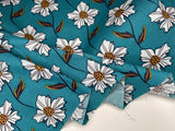 Vintage floral - Washed 100% Cotton Poplin Reactive Print -8051 - G.k Fashion Fabrics cotton poplin