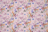 Viscose Poplin Stylish Wild Flower Print Fabric - 6005 - G.k Fashion Fabrics