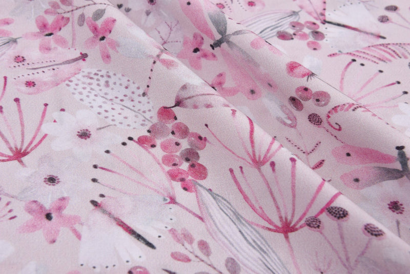 Viscose Poplin Summer Vibes Print Fabric - 6001 - G.k Fashion Fabrics