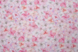 Viscose Poplin Water Floral Print Fabric - 6010 - G.k Fashion Fabrics Old Pink - 1813 / Price per Half Yard viscose