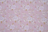 Viscose Poplin Wild Roses Print Fabric - 6003 - G.k Fashion Fabrics Old Rose - 1813 / Price per Half Yard viscose