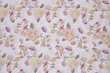 Viscose Poplin Wild Roses Print Fabric - 6003 - G.k Fashion Fabrics Ecru - 151 / Price per Half Yard viscose