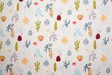 Washed 100 % Organic Cotton Poplin, Cactus Print Fabric. GK - 014 - G.k Fashion Fabrics cotton poplin