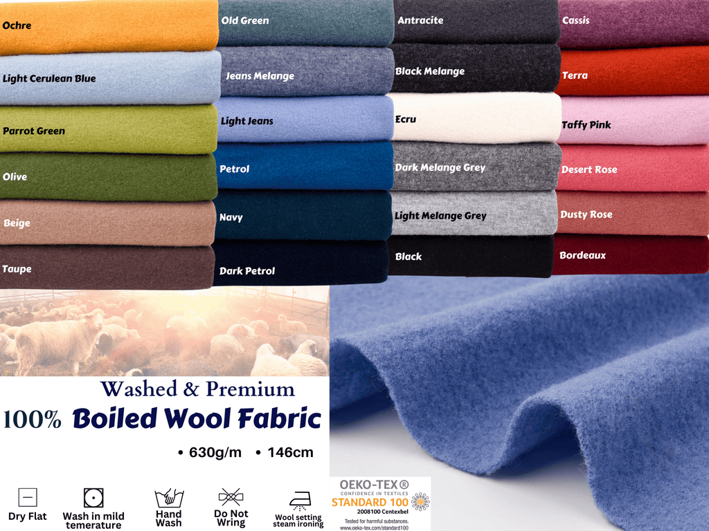 Washed & Premium 100% Boiled Wool Fabric – G.k Fashion Fabrics