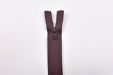 Waterproof Zippers Open End 60 CM - G.k Fashion Fabrics Brown - 302 / 60 cm (open end) Zippers