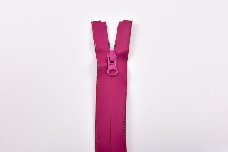 Waterproof Zippers Open End 60 CM - G.k Fashion Fabrics Mulberry- 143 / 60 cm (open end) Zippers
