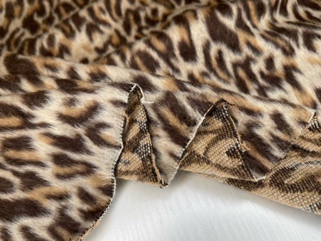 Wool Blend Leopard Fabric-9382 - G.k Fashion Fabrics fabric