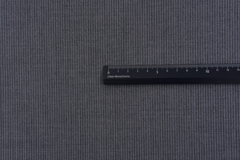 Wool Blend Pin Striped Suiting Fabric - 6428 - G.k Fashion Fabrics Suiting Fabric