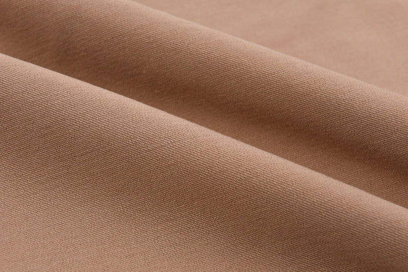 Wool Touch 4 way Spandex Gabardine fabric - G.k Fashion Fabrics Camel - 2 / Price per Half Yard satin