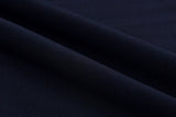 Wool Touch 4 way Spandex Gabardine fabric - G.k Fashion Fabrics Navy - 14 / Price per Half Yard satin