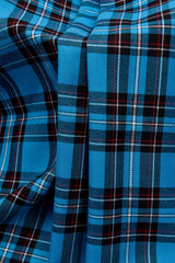 Cotton Fabric, Navy Blue Tattersall Plaid Cotton Flannel – Britex Fabrics