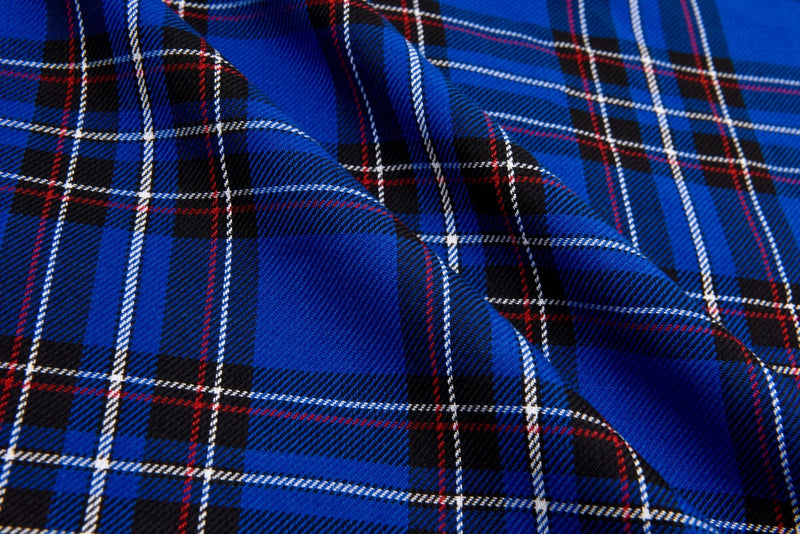 Red Original Scottish Tartan Fabric, Tartan Fabric by the Yard, COTTON  Fabric, Blue Plaid Fabric, Plaid Fabric, Classic Tartan Fabric -   Finland