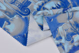Woven Velvet Ancient Print Fabric - G.k Fashion Fabrics